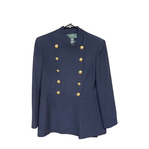 Ralph Lauren Worsted Wool Double Breasted Military Jacket Blazer. Size: 8P - Picture 7 of 7
